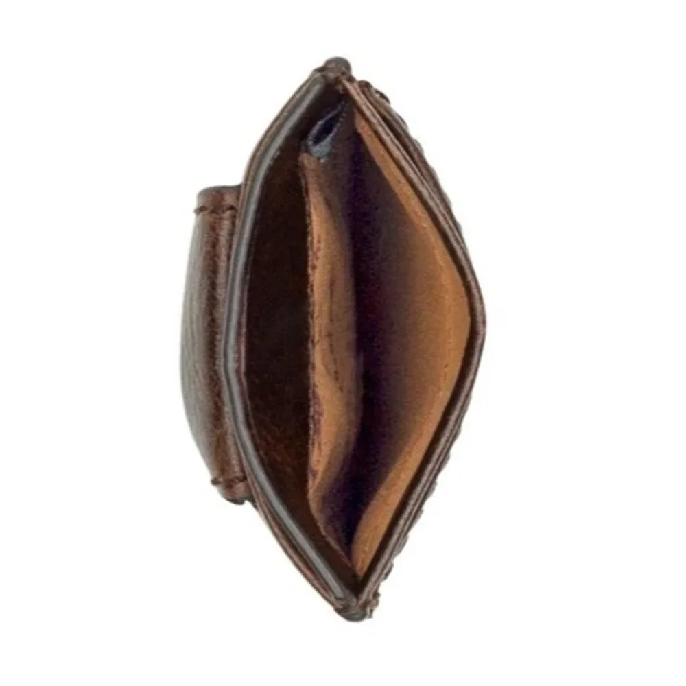 Patricia Nash Firenze Full-Grain Leather Magnetic Money Clip Wallet‎